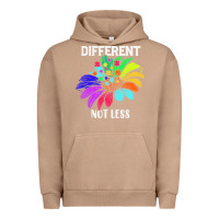 Pigment Burro Different Not Less Daisy Autism Puzzle Urban Hoodie - CowhideDigitalArt
