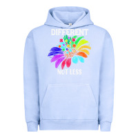 Pigment Grape Ice Different Not Less Daisy Autism Puzzle Urban Hoodie - CowhideDigitalArt
