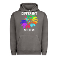 Different Not Less Daisy Autism Puzzle Urban Hoodie | Teevron
