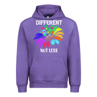 Tulip Different Not Less Daisy Autism Puzzle Urban Hoodie - CowhideDigitalArt