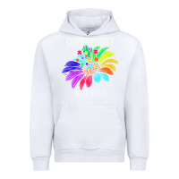 White Different Not Less Daisy Autism Puzzle Urban Hoodie - CowhideDigitalArt