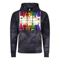Cloud Black custom teacher name crayons Vintage Hoodie - NancyCooperArtShop