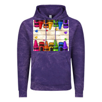 Cloud Purple custom teacher name crayons Vintage Hoodie - NancyCooperArtShop
