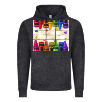 Vintage Arctic custom teacher name crayons Vintage Hoodie - NancyCooperArtShop