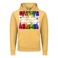 Vintage Mustard custom teacher name crayons Vintage Hoodie - NancyCooperArtShop