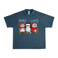 Midnight Navy baby ıt's cold outside Urban Heavy Tee - MaliasSmallBusiness
