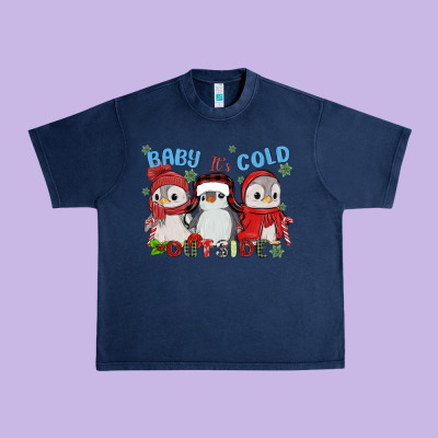Baby ıt's Cold Outside Urban Heavy Tee Designed By Maliassmallbusiness