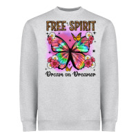 Heather Grey free spirit dream on dreamer Heavyweight Sweatshirt - Artiststas