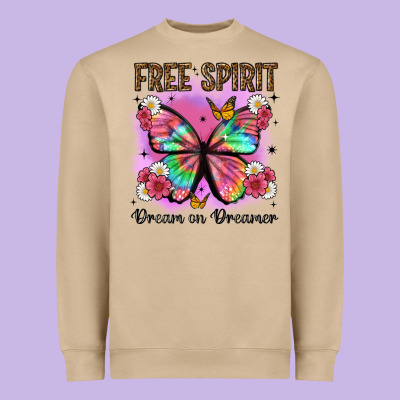 Free Spirit Dream On Dreamer Heavyweight Sweatshirt Designed By Artiststas