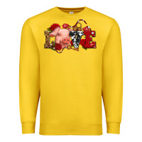 Lemon love with pig olivia Premium Sweatshirt - OliviaCreatesArt