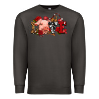 Smoke love with pig olivia Premium Sweatshirt - OliviaCreatesArt