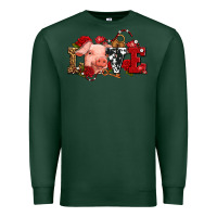 Sports Green love with pig olivia Premium Sweatshirt - OliviaCreatesArt
