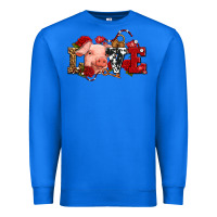 True Royal love with pig olivia Premium Sweatshirt - OliviaCreatesArt