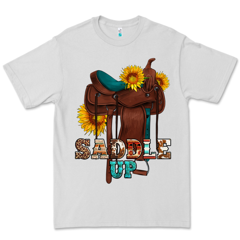Saddle Up Cowboy Western Sunflowers Premium Tee by Artiststas | Teevron