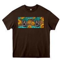 Chocolate Brown western pitbull Heavy Core Tee - Artiststas