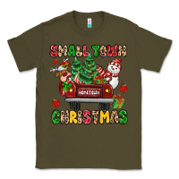 Army Green Christmas Santa and reindeer truck Classic Tee - MaliasSmallBusiness