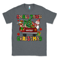 Charcoal Heather Christmas Santa and reindeer truck Classic Tee - MaliasSmallBusiness
