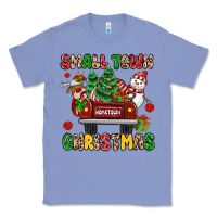 Colony Blue Christmas Santa and reindeer truck Classic Tee - MaliasSmallBusiness