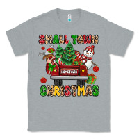 Heather Grey Christmas Santa and reindeer truck Classic Tee - MaliasSmallBusiness