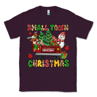 Plum Christmas Santa and reindeer truck Classic Tee - MaliasSmallBusiness