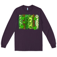 Plum St Patrick's Day Brushstrokes Long Sleeve Tee - RanaPortraitStore