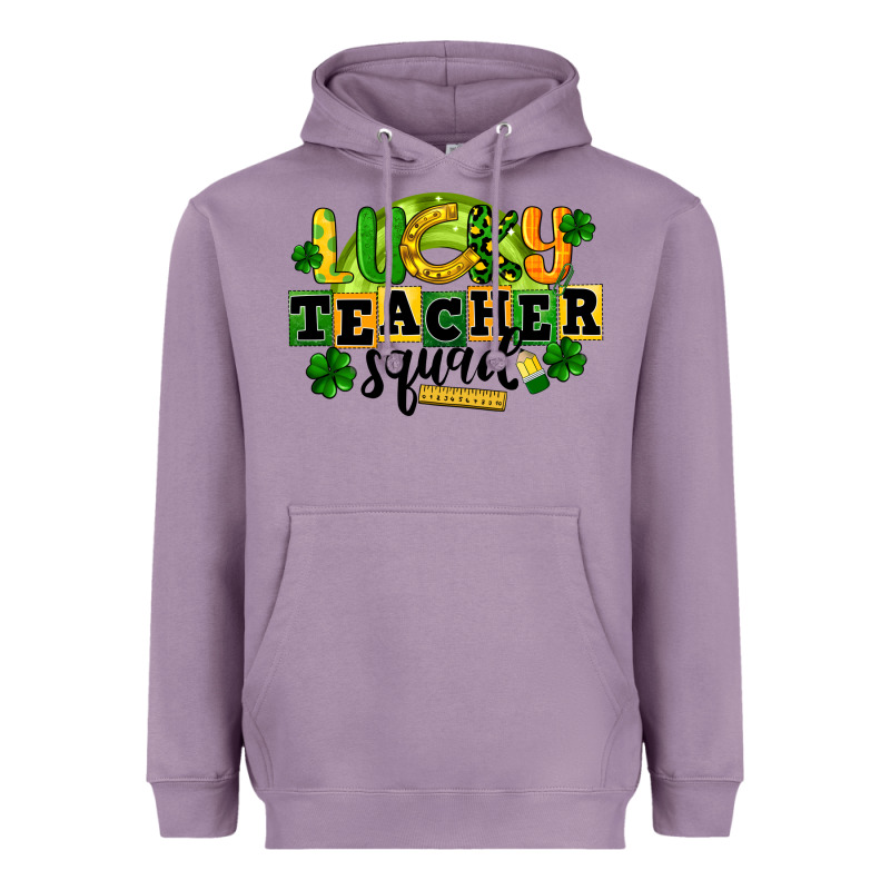 Lucky Teacher Squad St. Patrick's Day Heavyweight Hoodie by CowGirlArtShop | Teevron