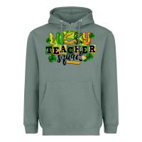 Sage Lucky Teacher Squad St. Patrick's Day Heavyweight Hoodie - CowGirlArtShop