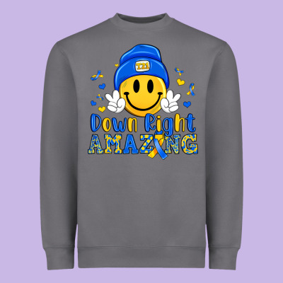Down Right Amazing Heavyweight Sweatshirt Designed By Artiststas