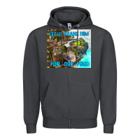 Smoke let us thank hım for our food Zipper Hoodie - TumblerDesignByShophia