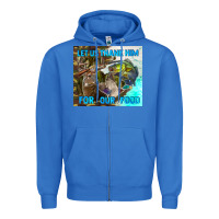 True Royal let us thank hım for our food Zipper Hoodie - TumblerDesignByShophia