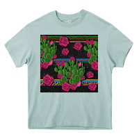 Arona mexican rose and cactus seamless pattern Heavy Core Tee - BundleAndBundleShop
