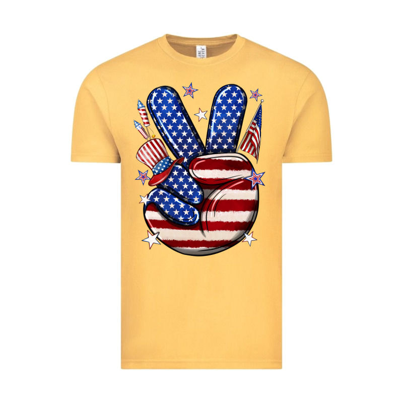 Peace 4th July Vintage Tee by NancyCooperArtShop | Teevron