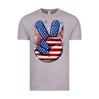 Vintage Zinc peace 4th july Vintage Tee - NancyCooperArtShop