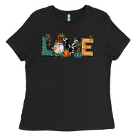 Black Fall Love Gnome Ladies Tee - RanaPortraitStore