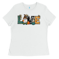 White Fall Love Gnome Ladies Tee - RanaPortraitStore
