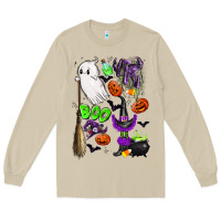 Mushroom cute ghost Long Sleeve Tee - LillyAllenDesigns