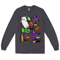 Smoke cute ghost Long Sleeve Tee - LillyAllenDesigns