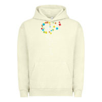 Pigment Pistachio Dandelion Autism Puzzle Be Kind Urban Hoodie - CowhideDigitalArt