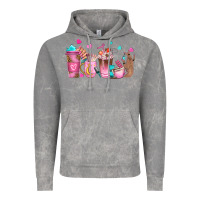 Cloud Rock nail tech coffee cups Vintage Hoodie - NancyCooperArtShop
