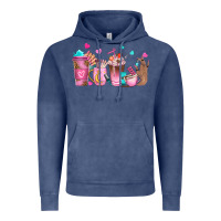 Vintage Denim nail tech coffee cups Vintage Hoodie - NancyCooperArtShop