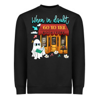 Black when in doubt go to the bookstore Heavyweight Sweatshirt - Artiststas