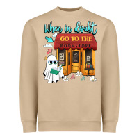 Mushroom when in doubt go to the bookstore Heavyweight Sweatshirt - Artiststas