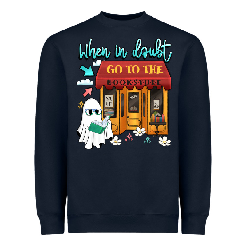When In Doubt Go To The Bookstore Heavyweight Sweatshirt by Artiststas | Teevron