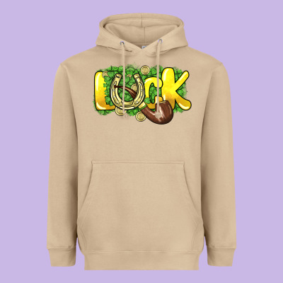 Love St. Patrick's Day Heavyweight Hoodie Designed By Howdyjamesfarm