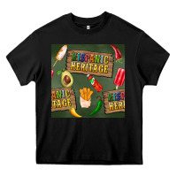Black hispanic heritage seamless pattern Heavy Core Tee - BundleAndBundleShop