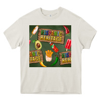 Cream hispanic heritage seamless pattern Heavy Core Tee - BundleAndBundleShop