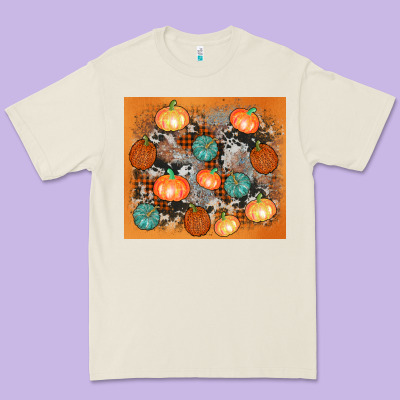 Cowhide Pumpkin Premium Tee Designed By Adodesignshop