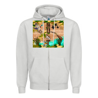 Dove Grey hunting life Zipper Hoodie - TumblerDesignByShophia