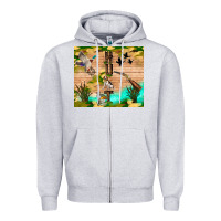 Heather Grey hunting life Zipper Hoodie - TumblerDesignByShophia