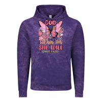 Cloud Purple god is within her she will not fail Vintage Hoodie - MaliasSmallBusiness